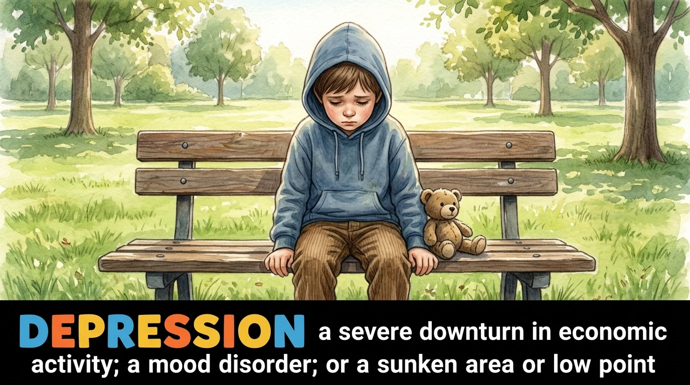 English Illustration for depression